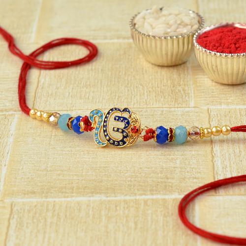 Duotone Blue Ik Onkar Rakhi
