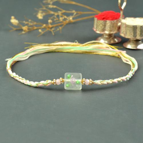 Charming Square Pastel Rakhi