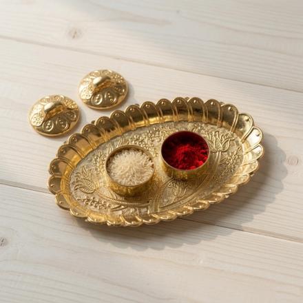 Mini Floral Roli Chawal Tray