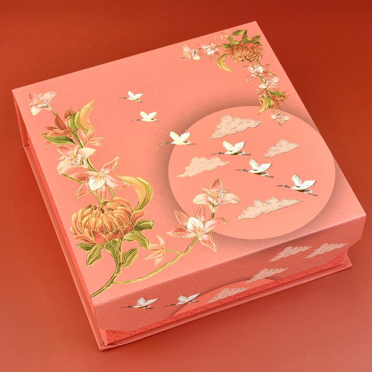 Premium Orange Floral Box