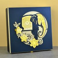 Designer Cutwork Elephant Box