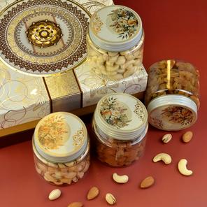 Golden Designer Dry Fruits Box Golden Designer Dry Fruits Box