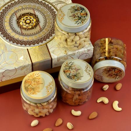 Golden Designer Dry Fruits Box Golden Designer Dry Fruits Box