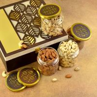 Golden Designer Dry Fruit Box
