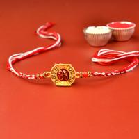 Maltese Om in Red Resin Rakhi