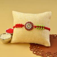 Polychromic Medallion Rakhi