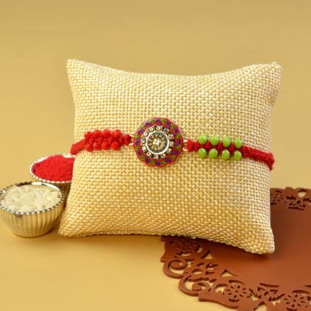Polychromic Medallion Rakhi