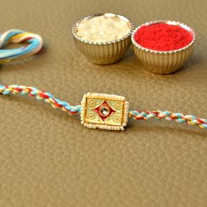 Crafted Rectangular Surprise Rakhi