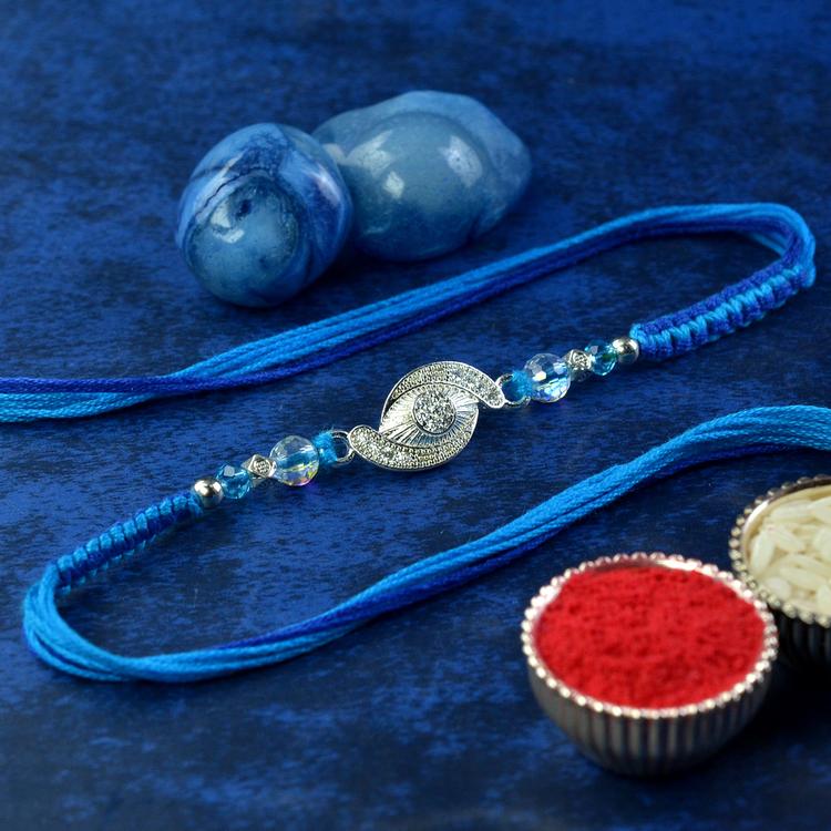 Caring Silver Eye Rakhi