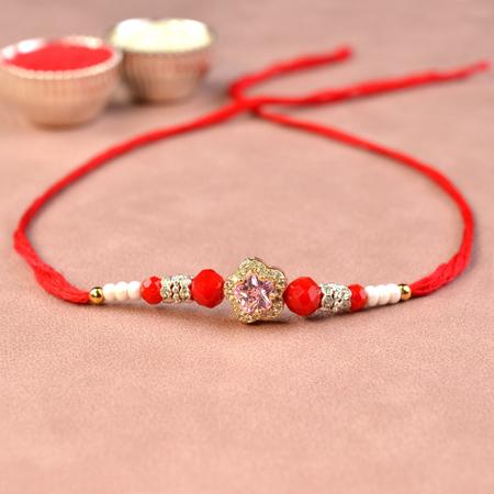 Pink Star Pendant Rakhi