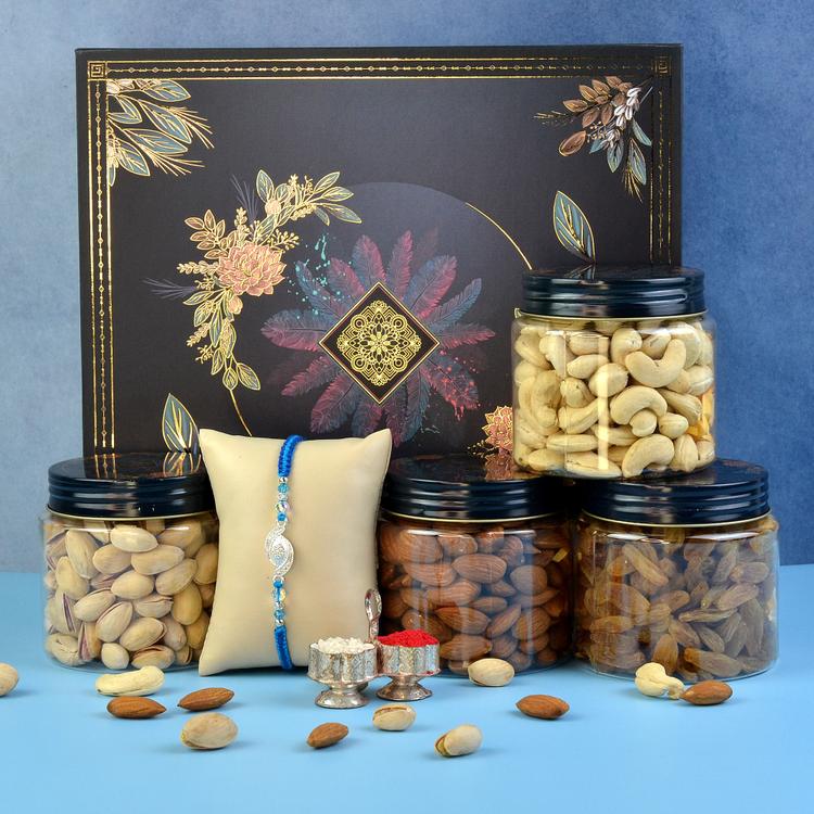 Antique Rakhi Dry Fruit Hamper