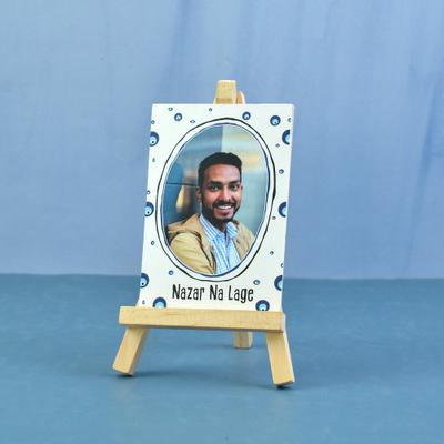 Personalized Nazar Na Lage Photo Stand