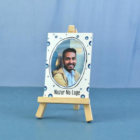 Personalized Nazar Na Lage Photo Stand