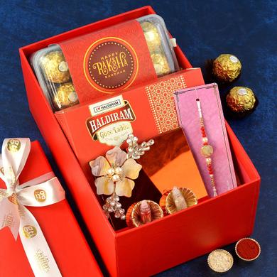 Radiant Red Rakhi Hamper