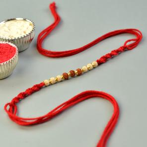 Triple Trio Rudraksh Rakhi Triple Trio Rudraksh Rakhi
