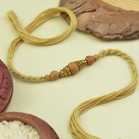 Buff Brown Beads Dori Rakhi