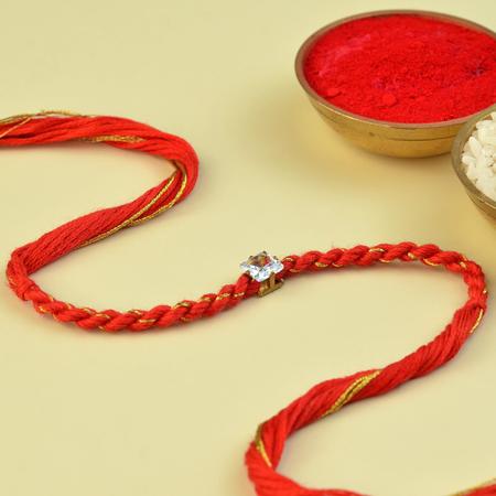 Solitaire Braided Dori Rakhi