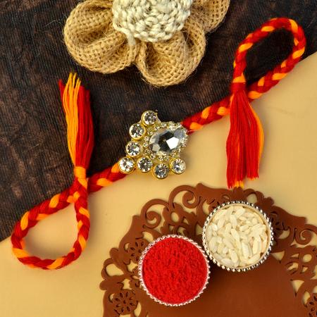 Bedecked with Stones Rakhi