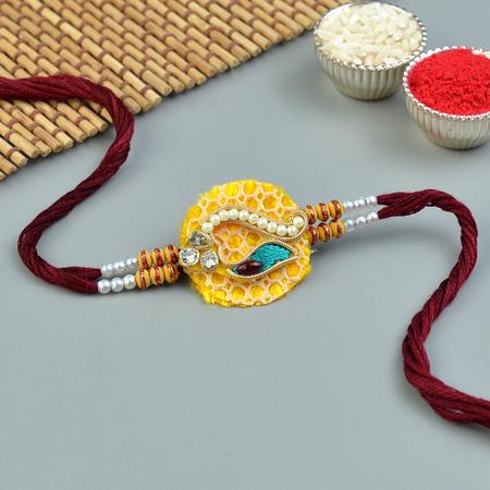 Decorative Conch on Tassel Rakhi