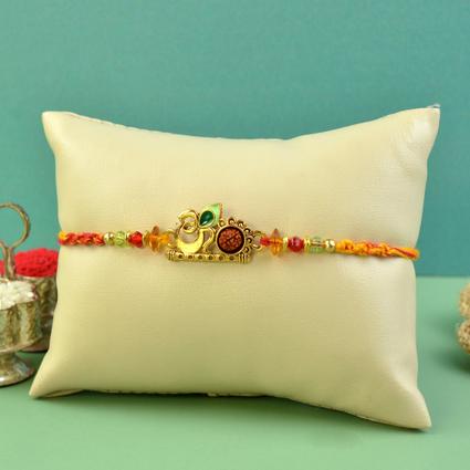 Om - Golden Krishna Symbol Rakhi