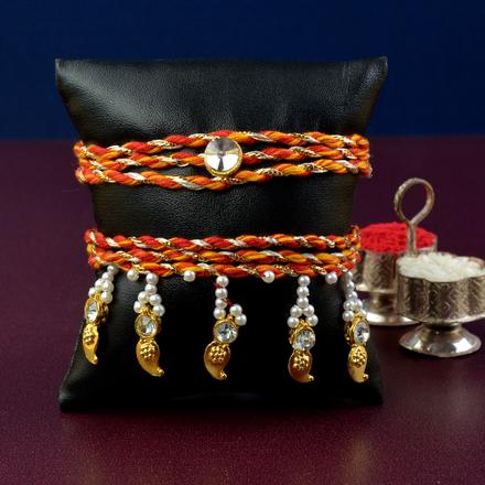 Gorgreous Raksha Sutra Rakhi Lumba