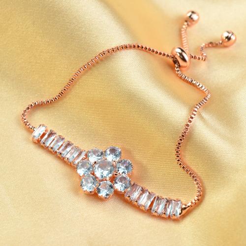 Round Crystal Flower Bracelet