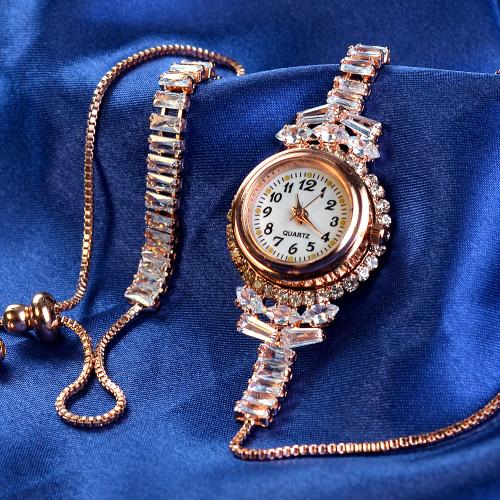 Rose Gold Bracelet Watch