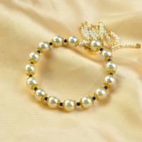 Mini Blue Beads Pearl Bracelet