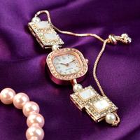 Square Dial Jewellery Ladies Watch