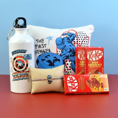 Captain America Rakhi Hamper Captain America Rakhi Hamper