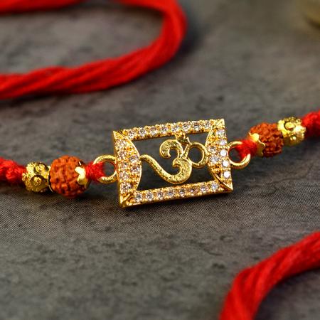 Om - Rectangle Envelope Rakhi