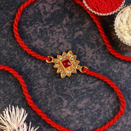 Creative Square Flower Rakhi