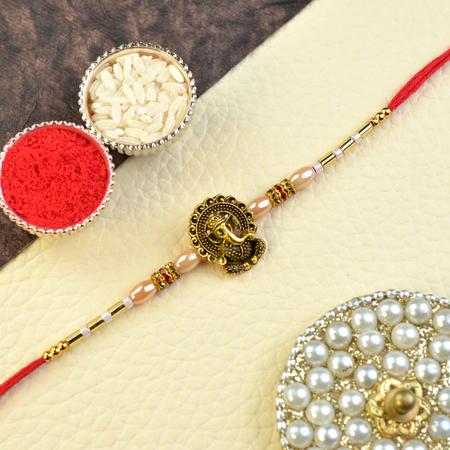 Ganesh with Halo Dori Rakhi