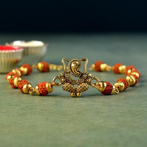 Standing Ganesh Rudraksh Bracelet