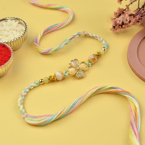 Spectacular Four Leaf Clover Rakhi