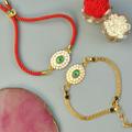 Peacock Bracelet Rakhi Lumba Pair