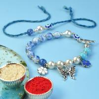 Pearl Rakhi Butterfly Lumba