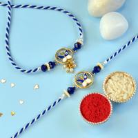 Evil Eye Butterfly Rakhi Pair