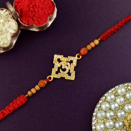 Dazzling Pendant Om Rakhi
