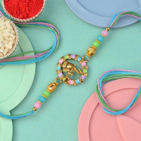 Ganesh with Flute Pastel Rakhi