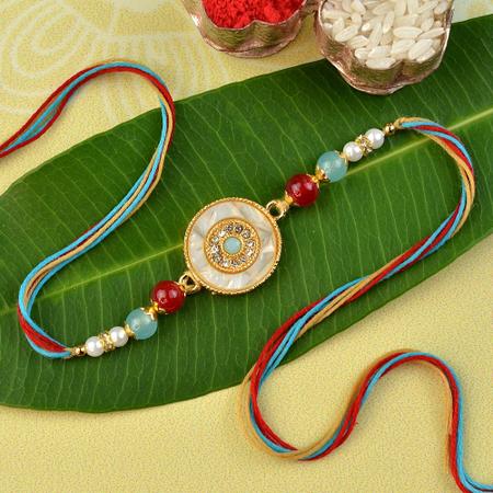 The Pearl Medallion Rakhi