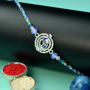 Peacock - Concentric Rings Rakhi