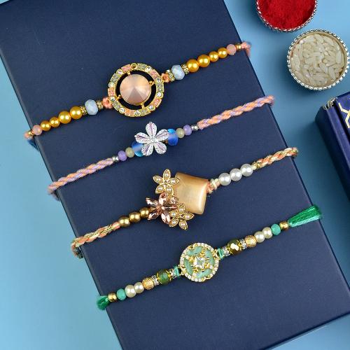 Embellished Stone Rakhi Set