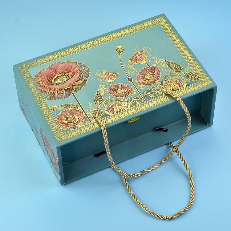 Golden Floral Box