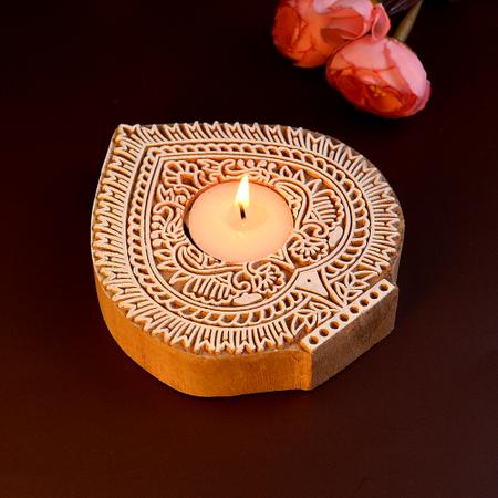 Decorative Wooden Diya