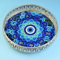 Round Evil Eye Tray