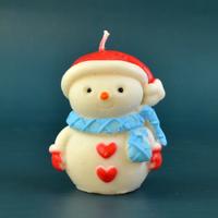 Snowman Candle