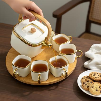 Premium Porecelain White Tea Set