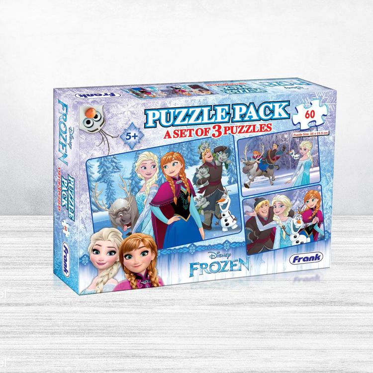Disney Frozen 3 in 1 Jigsaw Puzzle