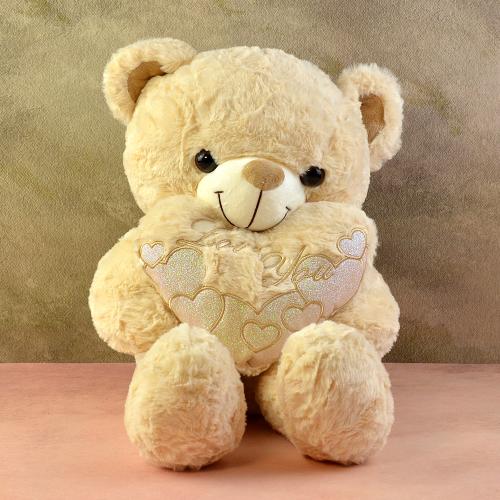 Beige Teddy with Heart